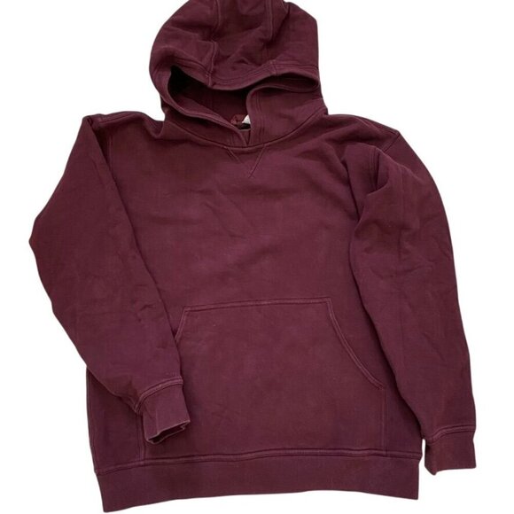Lululemon All Yours Hoodie Cassis Burgundy Kangaroo Media Pocket Relaxed Size 8 - Picture 2 of 6